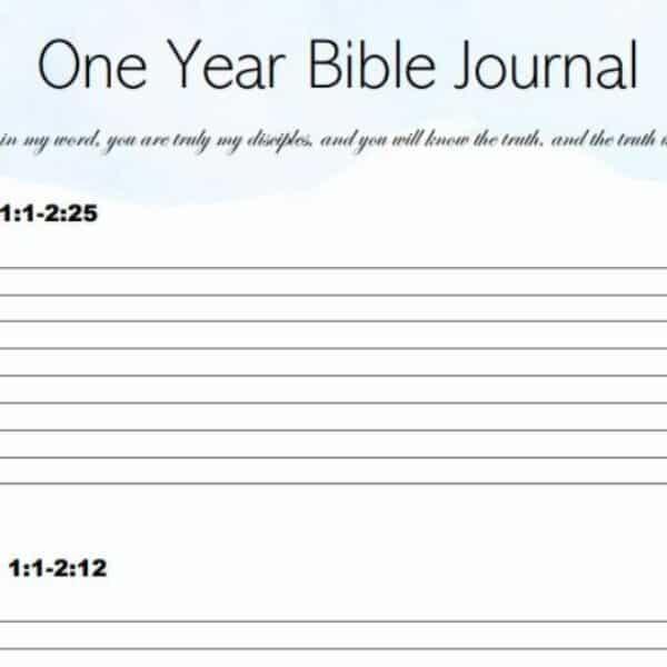 The One Year Bible Journal